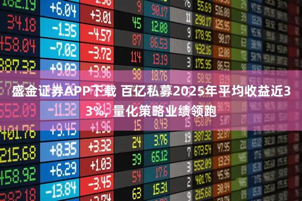 盛金证券APP下载 百亿私募2025年平均收益近33%, 量化策略业绩领跑